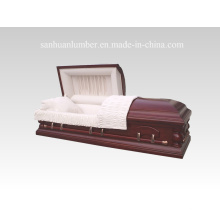 Cercueil en bois solide & cercueil / cercueil en bois de Style New & Coffin